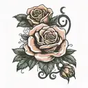 in morse code the name Radoslav, at arm's length on the outside starting from the wrist up and the godfather's rose wrap tattoo design idea