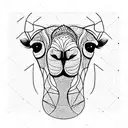 camel tattoo design idea