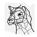 camel tattoo design idea