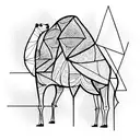 camel tattoo design idea