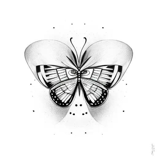 multiple small butterflies with text that says "I choose to accept and love myself for who I am" tattoo design idea