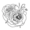 flores tattoo design idea