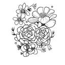 flores tattoo design idea