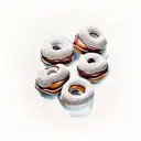 Mini Donuts tattoo design idea