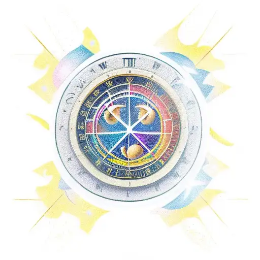 small zodiac symbol tattoo including aries, virgo, libra, sagittarius tattoo design idea