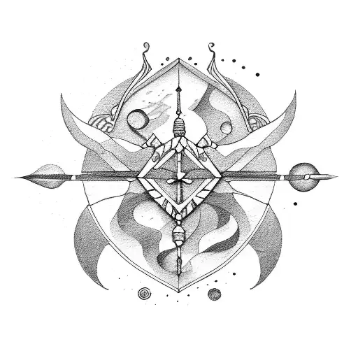 sagittarius, aries, libra, virgo,  tattoo design idea