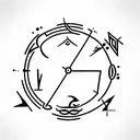small zodiac symbol tattoo including aries, virgo, libra, sagittarius tattoo design idea