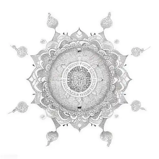 Mandala tattoo design idea