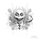 beetlejuice  tattoo design idea