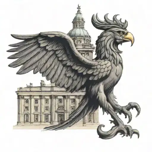 liverpool liverbuilding with liver bird flying bird tattoo design idea