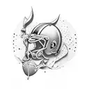 scooter and rugby tattoo design idea