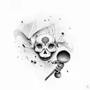 Scooter freestyler performing tricks tattoo design idea