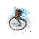 assassin worm tattoo design idea