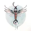 assassin worm tattoo design idea