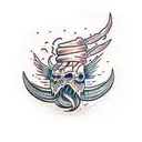 assassin worm tattoo design idea