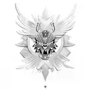 Aztec eagle tattoo design idea