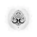 aum tattoo design idea