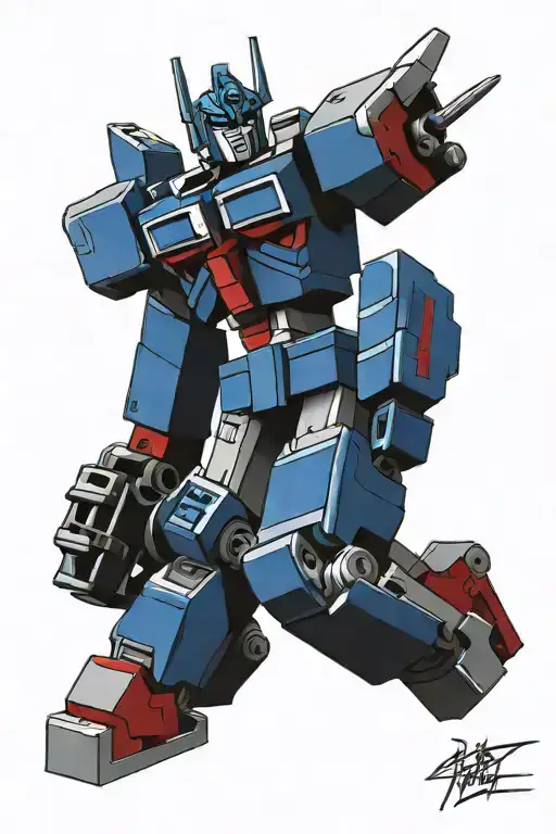lego optimus prime tattoo design idea
