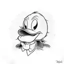 Donald duck tattoo design idea