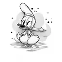 Donald duck tattoo design idea