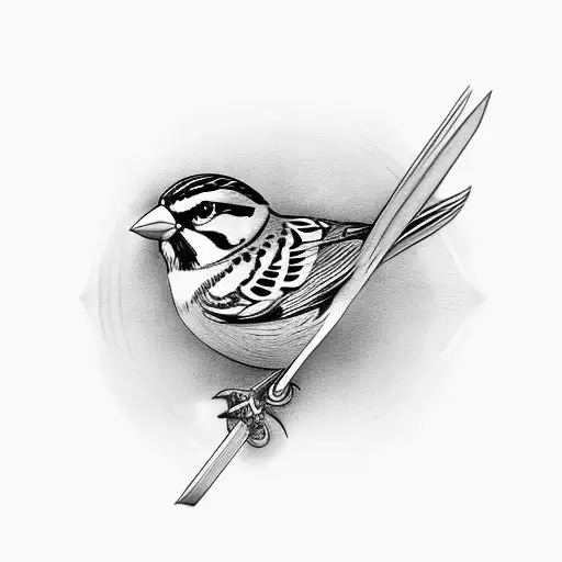 65+ Cute Sparrow Tattoo Designs & Meanings - Spread Your Wings (2019)