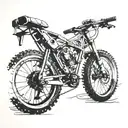 mtb bike  tattoo design idea