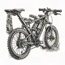 mtb bike  tattoo design idea