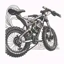 mtb bike  tattoo design idea