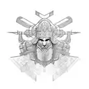 gladiator tattoo design idea