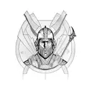 gladiator tattoo design idea