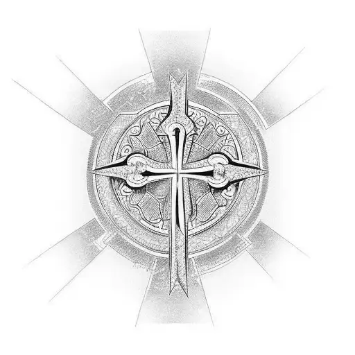 Cross memorial tatoo tattoo design idea