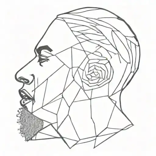 jagged design from young fathers album tattoo design idea