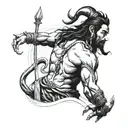 lord shiv tandav tattoo design idea