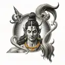 lord shiv tandav tattoo design idea