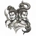 lord shiv tandav tattoo design idea