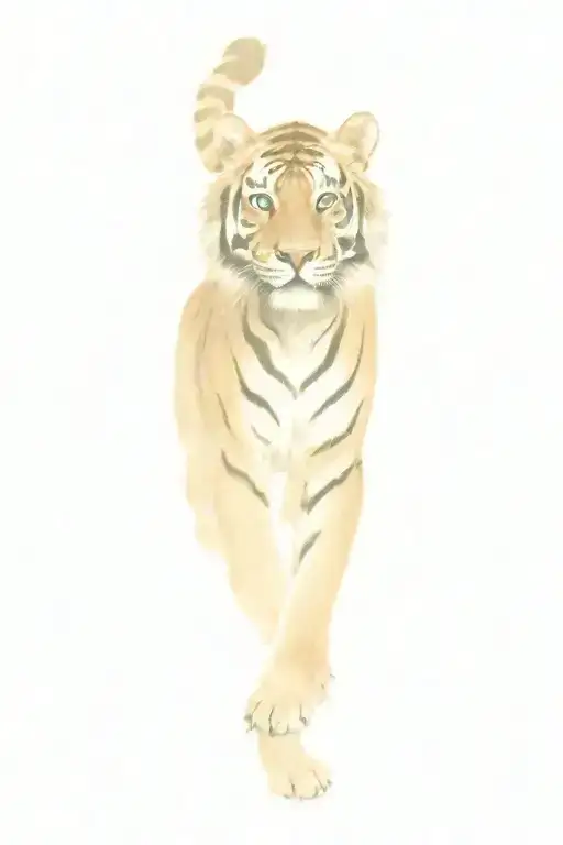 Chinese tiger tattoo design idea