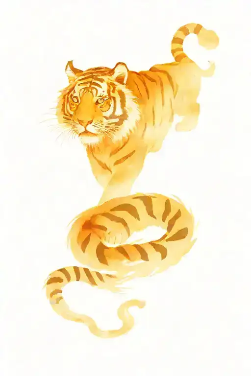 Chinese tiger tattoo design idea