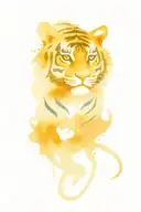 Chinese tiger tattoo design idea