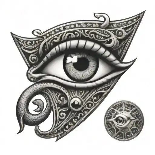 flash tattoo eye of horus tattoo design idea