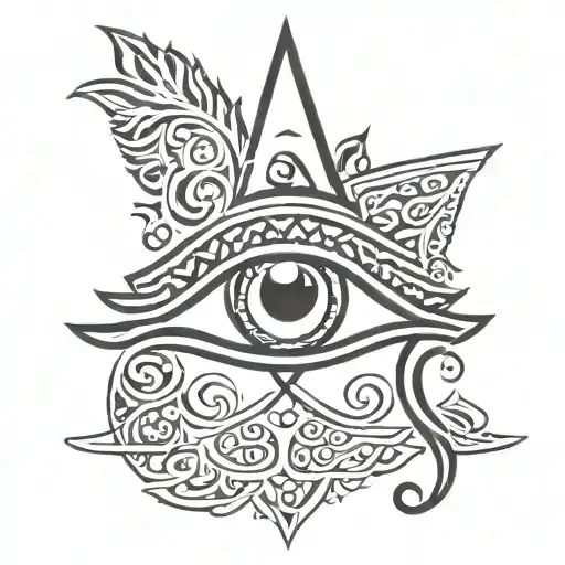 stencil tattoo eye of horus tattoo design idea