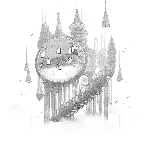 lights will guide you home  tattoo design idea