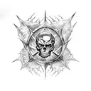 avenged sevenfold, hell, skull, arcangel, chains, falling in reverse tattoo design idea