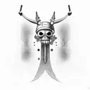 chopper one piece tattoo design idea