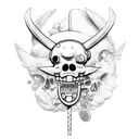 chopper one piece tattoo design idea