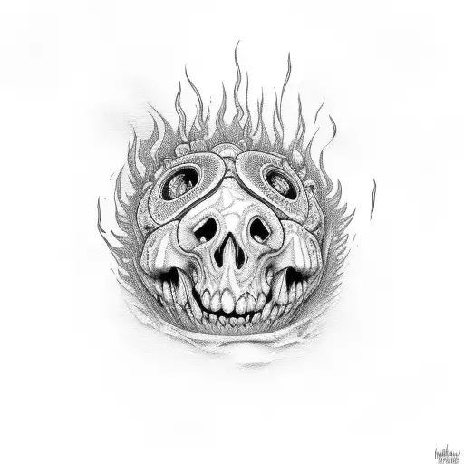  Plaque doctor near  burning houses tattoo design idea