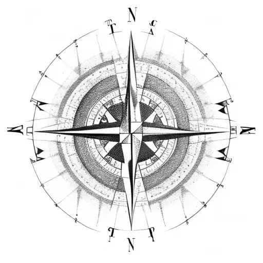 compass, true north strong and free, canada,  tattoo design idea