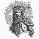 AVE CHRISTUS REX engraved tattoo design idea