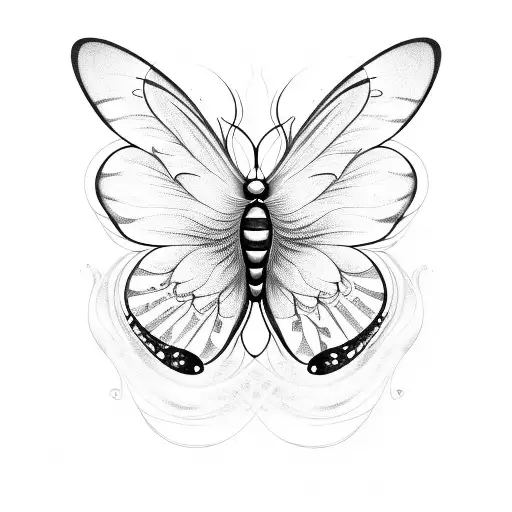 A smoke-filled butterfly emerging from a mathematical equation tattoo design idea