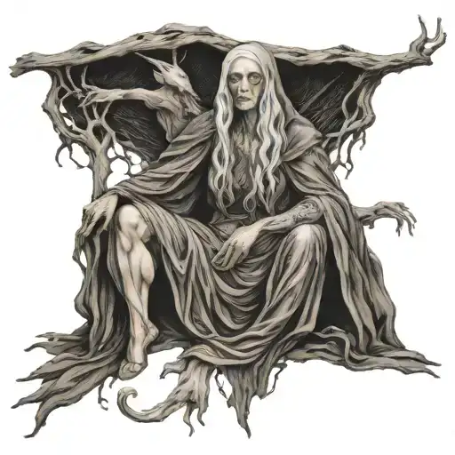 mother maiden crone women full body tattoo design idea