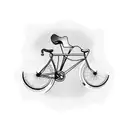 fixie bicycle tattoo colorful tattoo design idea